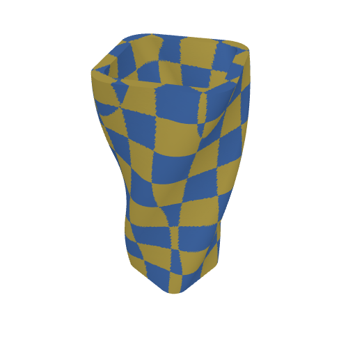 Twisted Checker Vase